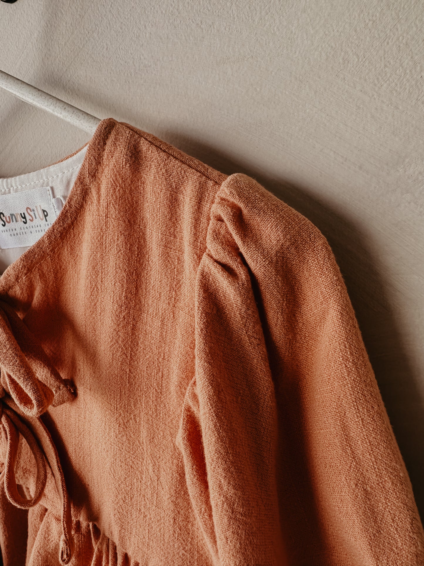 Terracotta Front Tie Romper
