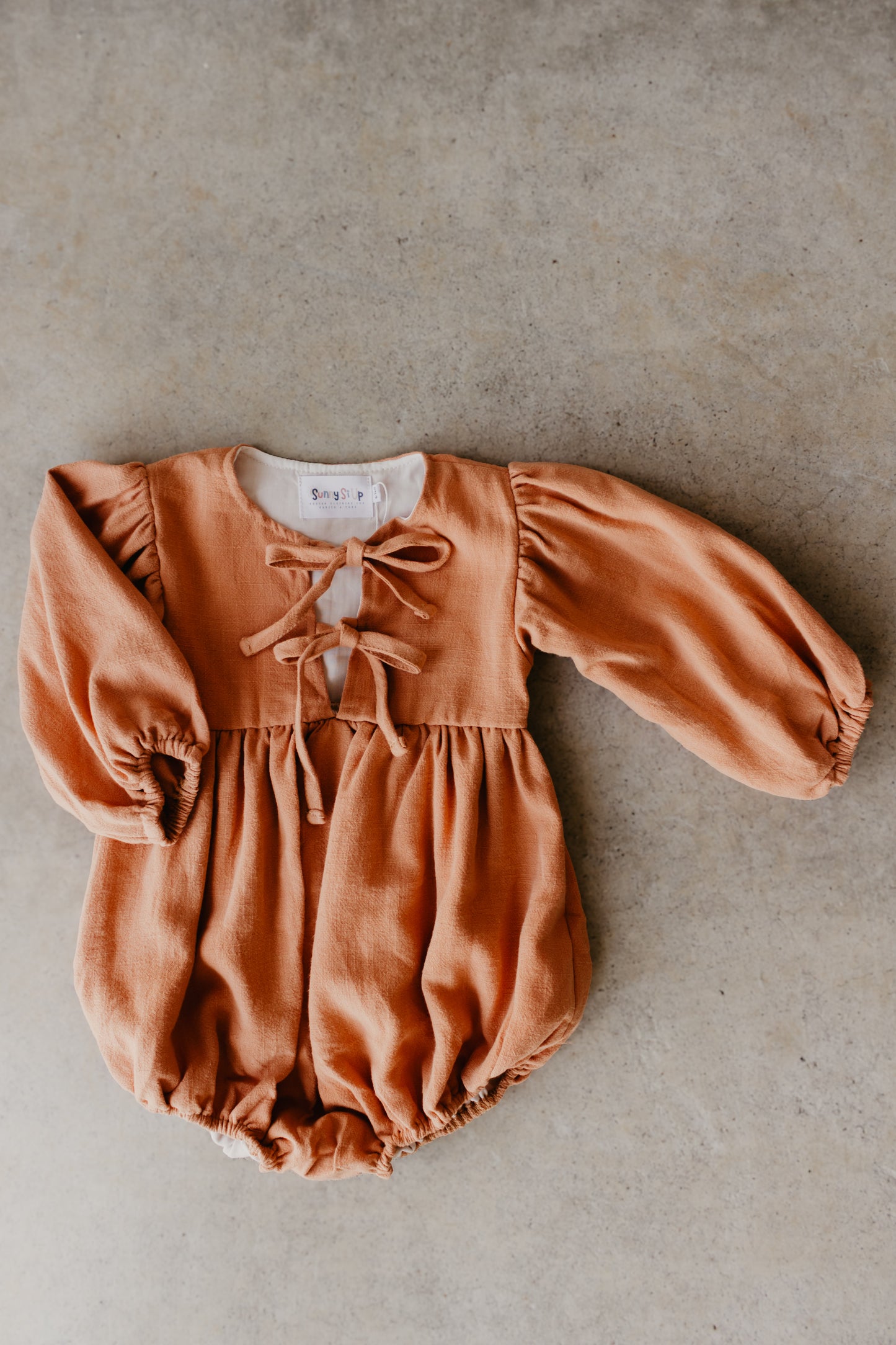 Terracotta Front Tie Romper