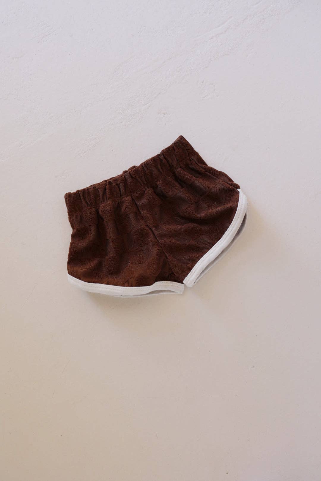 Checkerboard Terry Cloth Shorts