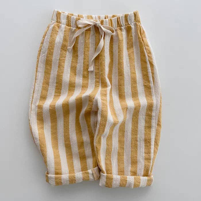 Linen Striped Pants