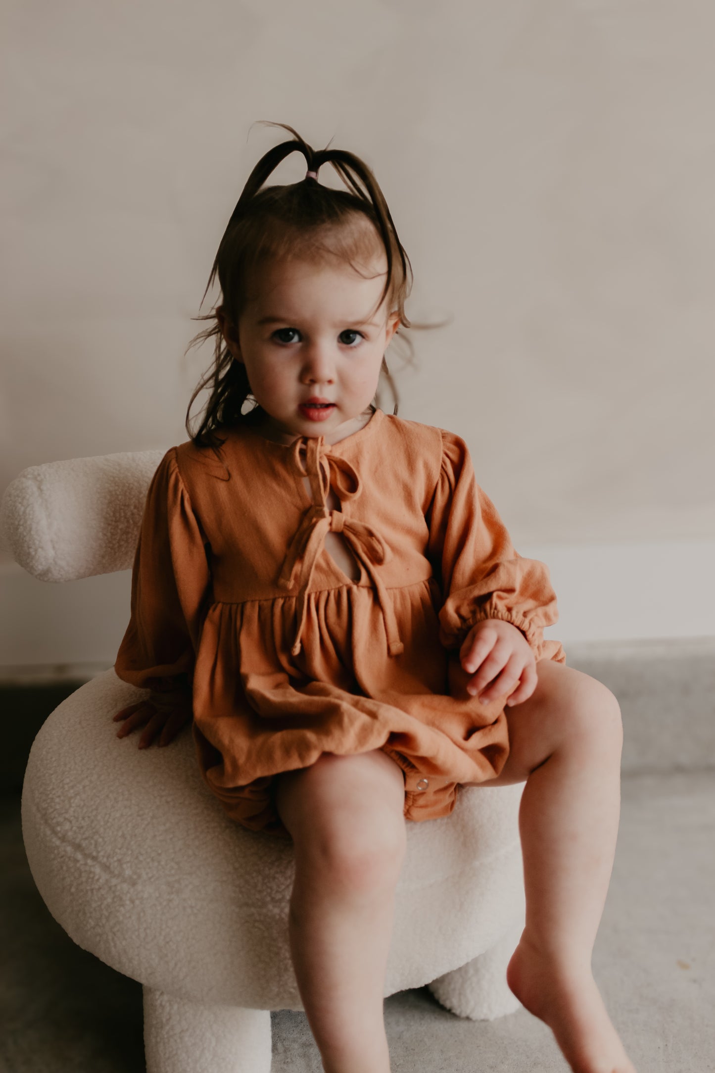 Terracotta Front Tie Romper