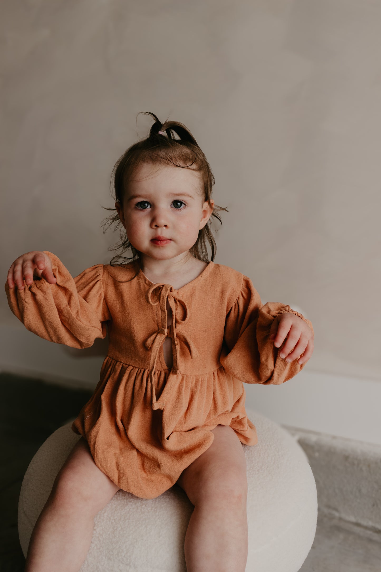 Terracotta Front Tie Romper