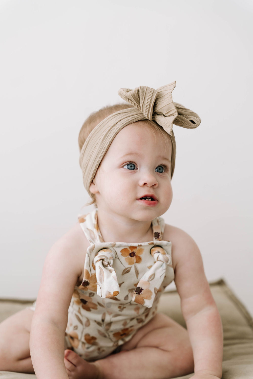 Printed Knotted Overall Shorties