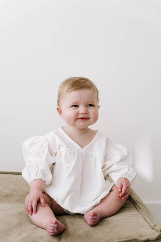 Linen Bubble Romper